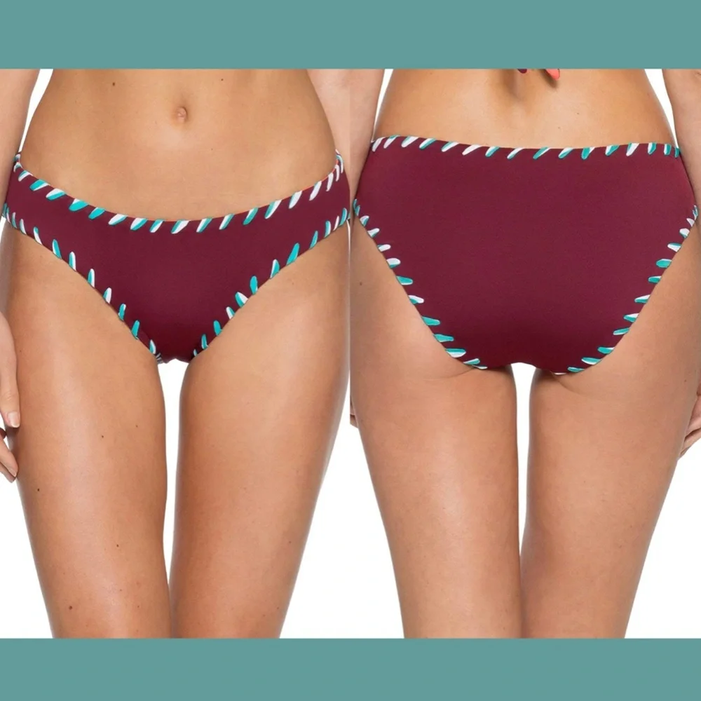 NWT Becca Reversible Camille Hipster Bikini Bottom [SZ Large‎ ]